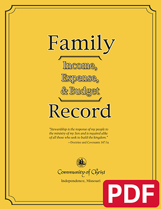 Family Income, Expense, and Budget Record (PDF Download)