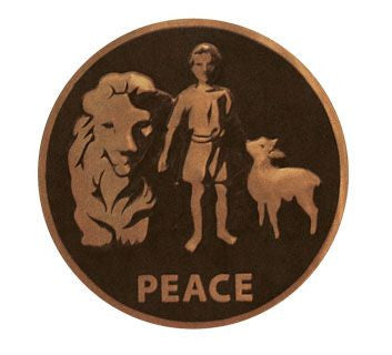 Lapel Pin - Peace Seal Gold