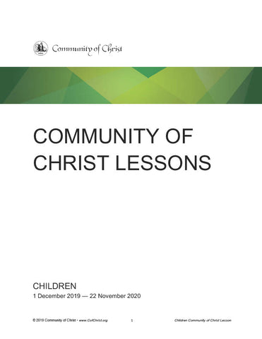 Community of Christ Lessons Year A Children Old Testament (PDF Download)