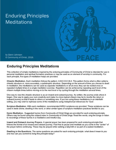 Enduring Principles Meditations (PDF Download)