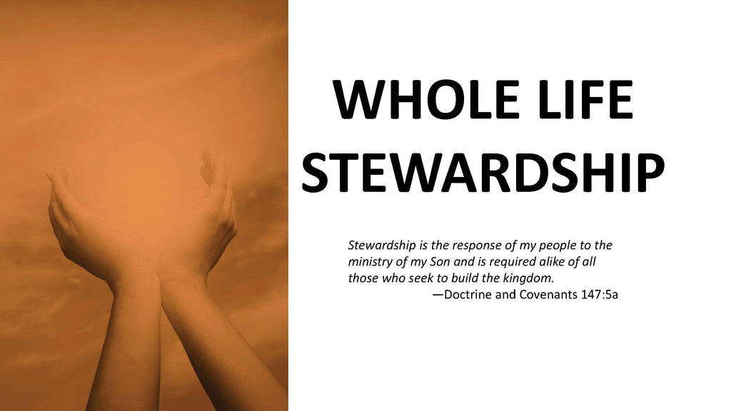 Whole Life Stewardship Brochure Presentation (Powerpoint)