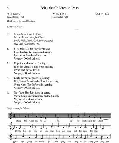 Bring the Children to Jesus Song Lyrics (PDF Download)