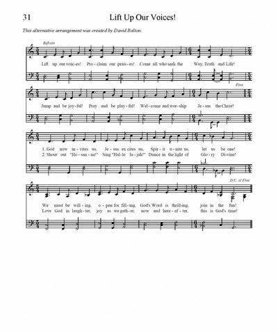 Lift Up Our Voices! Sheet Music Version 2 (PDF Download)