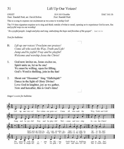 Lift Up Our Voices! Song Lyrics (PDF Download)