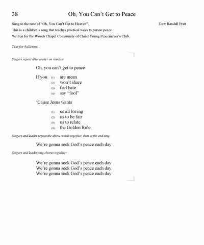 Oh, You Can’t Get to Peace Song Lyrics (PDF Download)