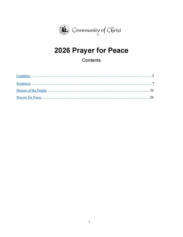 Church Life - Prayer for Peace