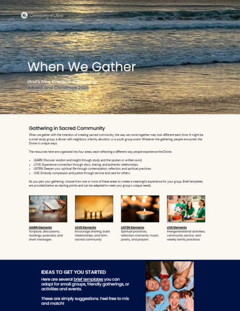 When We Gather: Advent and Christmas 2026