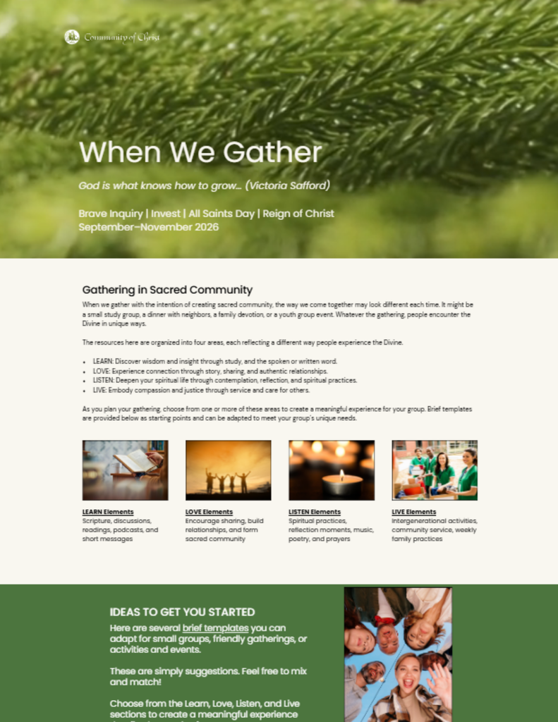 When We Gather: Ordinary Time 2026 (September-November)