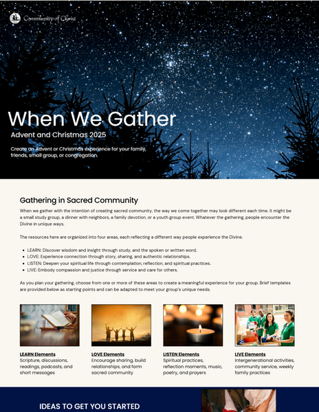 When We Gather: Advent and Christmas 2025 – Herald House
