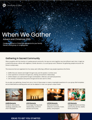 When We Gather: Advent and Christmas 2025