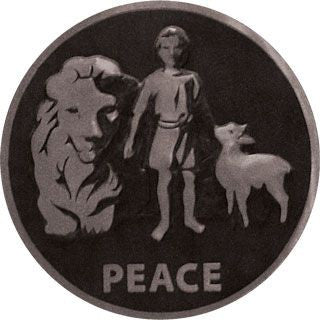 Lapel Pin - Peace Seal Silver