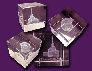 Paperweight Temple Cube