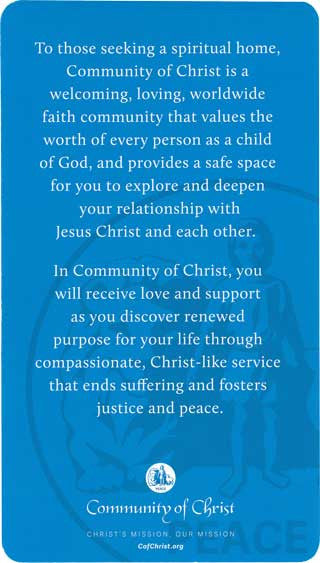 Community of Christ Promise Card