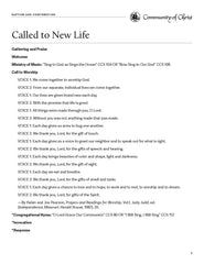 Baptism and Confirmation Combined Services Worship Outlines (PDF Download)