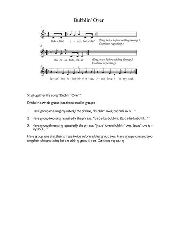 Sheet Music - Bubblin' Over (PDF Download)