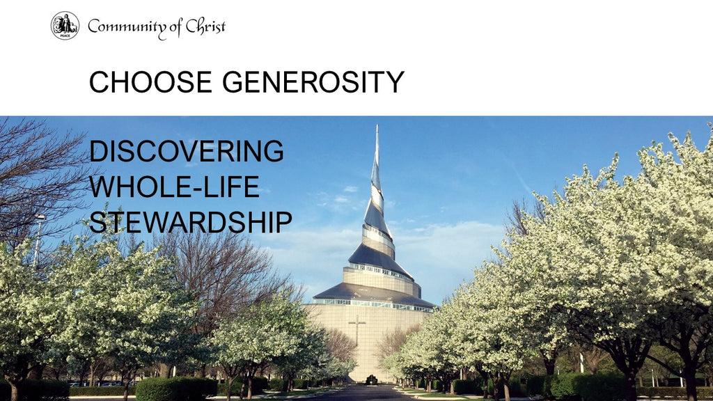 Choose Generosity Study Guide Presentation (PowerPoint)