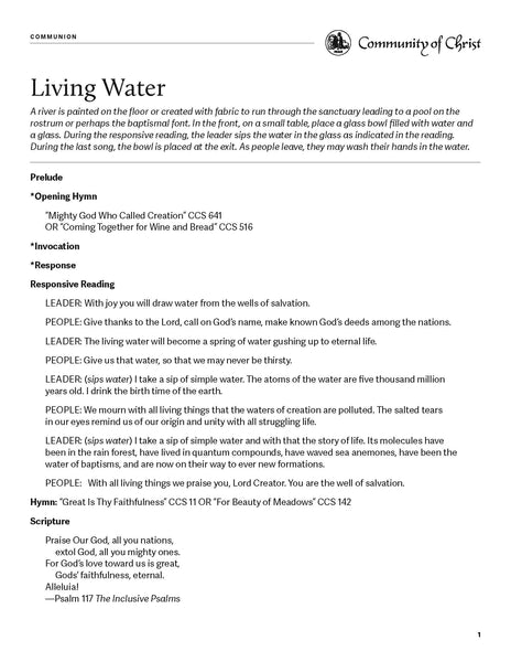 Communion/Lord's Supper Worship Outlines (PDF Download) – Herald House