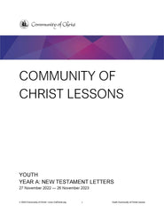 Community of Christ Lessons Year A Youth New Testament Letters (PDF Download)