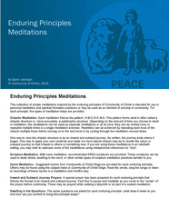Enduring Principles Meditations (PDF Download)