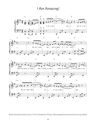 Sheet Music - I Am Amazing (PDF Download)