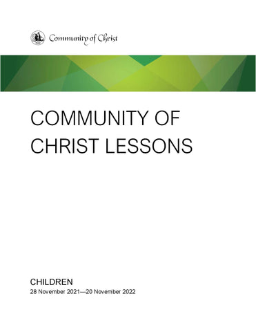 Community of Christ Lessons Year C Children Old Testament Old Testament (PDF Download)