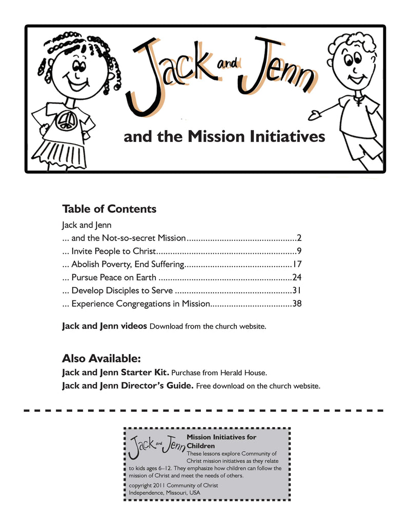Jack & Jenn and the Mission Initiatives Lessons for Children (PDF Download)