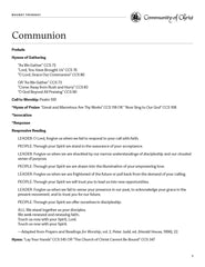 Maundy Thursday Worship Outlines (PDF Download)