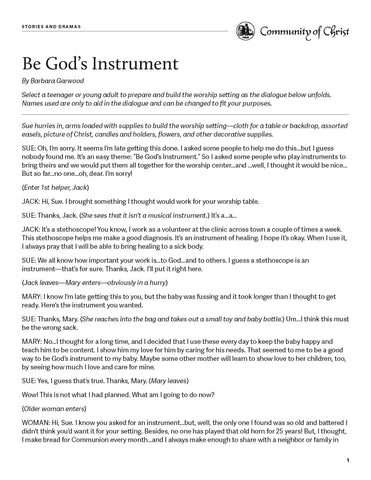 Story and Drama Worship Ideas (PDF Download)