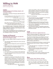 Willing to Walk: Lesson for Adults (PDF Download)