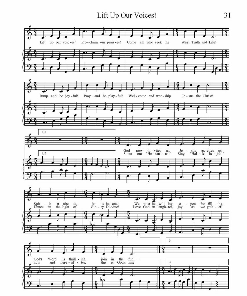 Lift Up Our Voices! Sheet Music Version 1 (PDF Download)