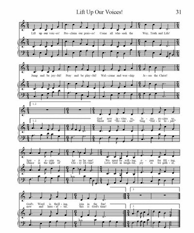 Lift Up Our Voices! Sheet Music Version 1 (PDF Download)