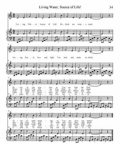 Living Water, Source of Life Sheet Music (PDF Download)