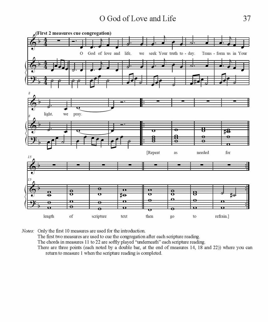 O God of Love and Life Sheet Music (PDF Download)