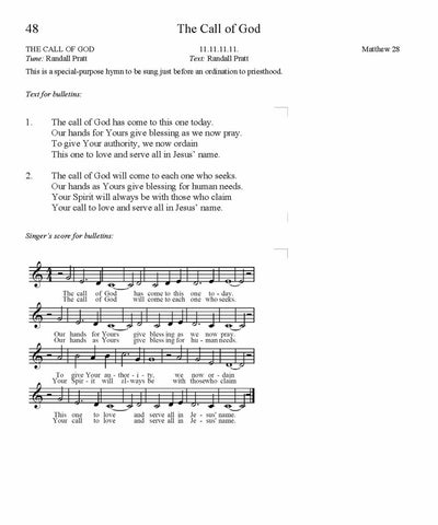 The Call of God Song Lyrics (PDF Download)